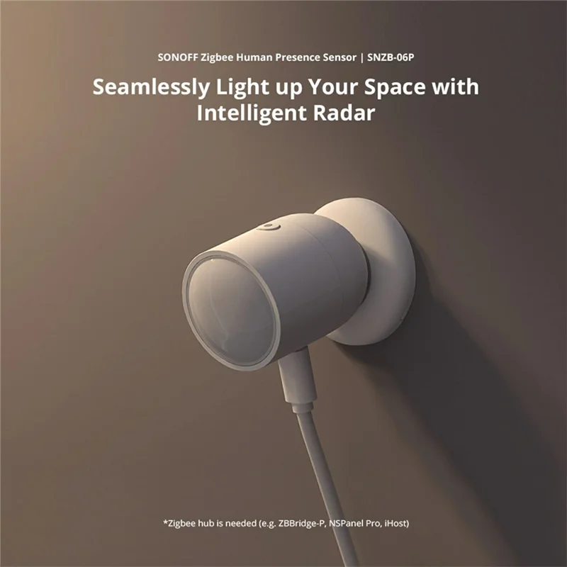 SONOFF SNZB-06P Capteur de présence humaine Zigbee Détecteur radar de mouvement pour Alexa Google Home