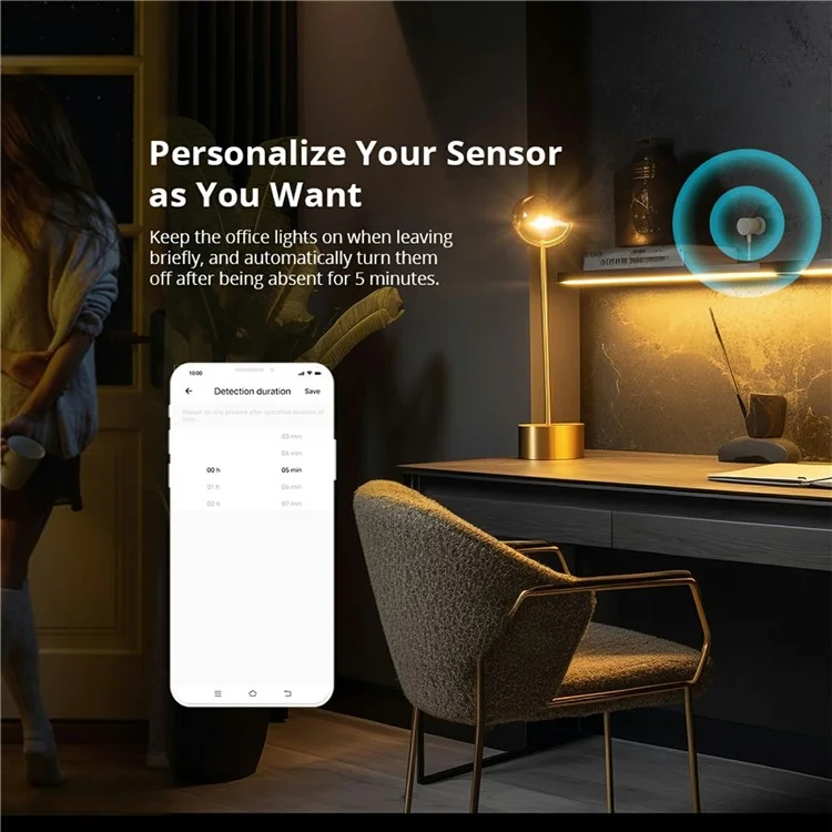 SONOFF SNZB-06P Capteur de présence humaine Zigbee Détecteur radar de mouvement pour Alexa Google Home