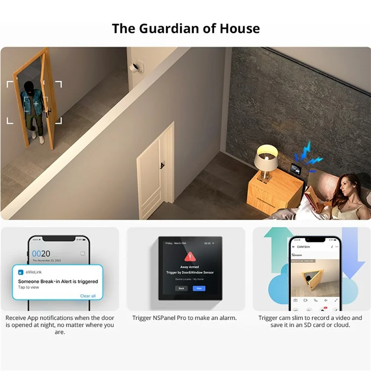 SONOFF SNZB-04P Zigbee Door Window Sensor Local Smart Scene Linkage Tamper Alert