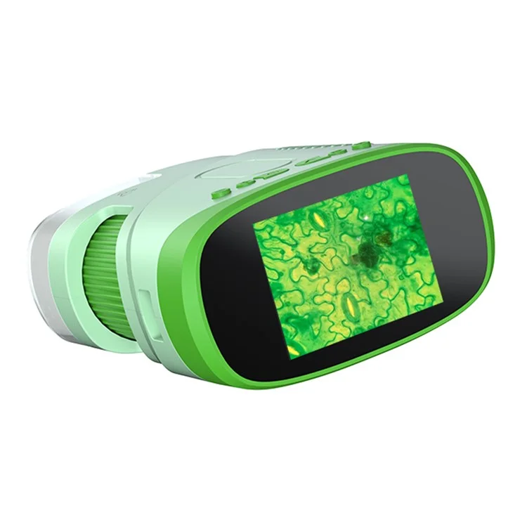 XV-7 Microscopio Per Bambini Schermata a Colori da 2 Pollici Microscopio ad Alta Definizione 1000x - Verde