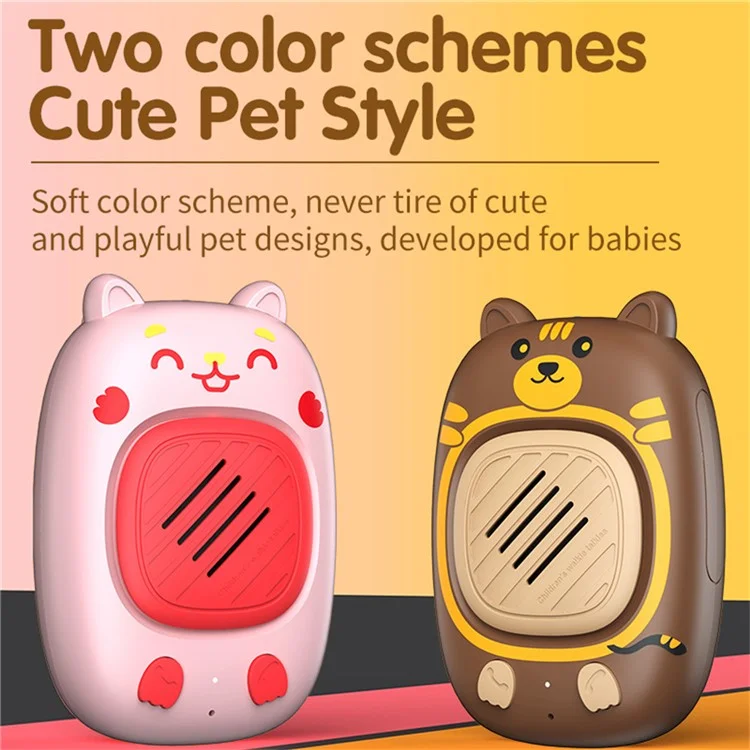B2 2pcs Kids Cartoon Walkie Talkies Mit Taschenlampen -intercom -spielzeug Für Camping -wanderungen im Freien