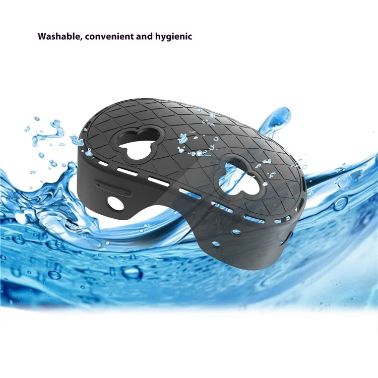 Conjunto de capa de silicone para óculos de realidade virtual Meta Quest 3S, capa protetora para controles - Preto