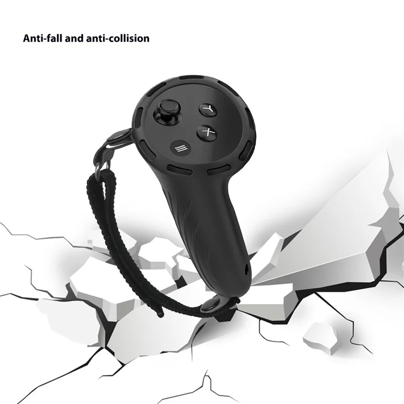 Silicone Case Set for Meta Quest 3S VR Headset, Controllers Protective Cover - Light Grey