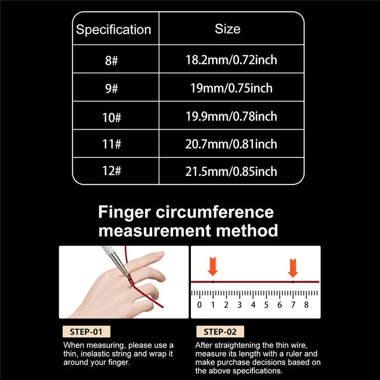 Anneau de Surveillance de la Santé du Sommeil R18 - Ternir / Taille 8