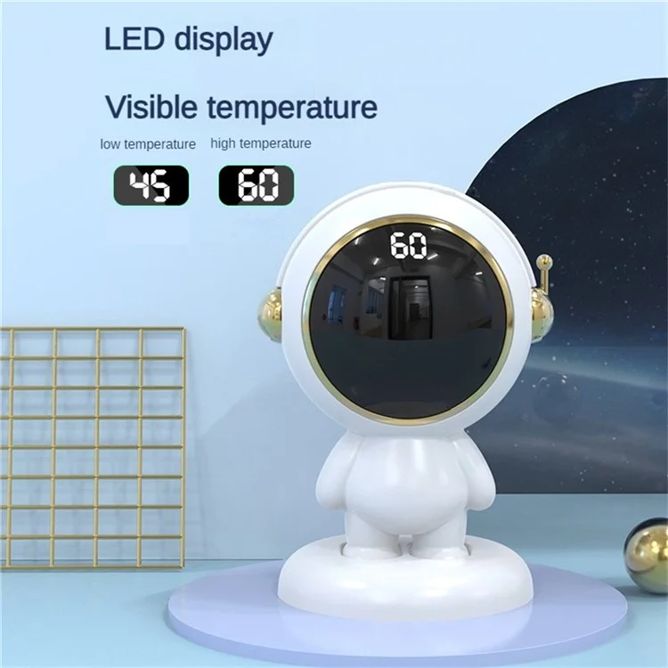 Y11 Cartoon Astronaut Shaped Portable Hand Warmer - White