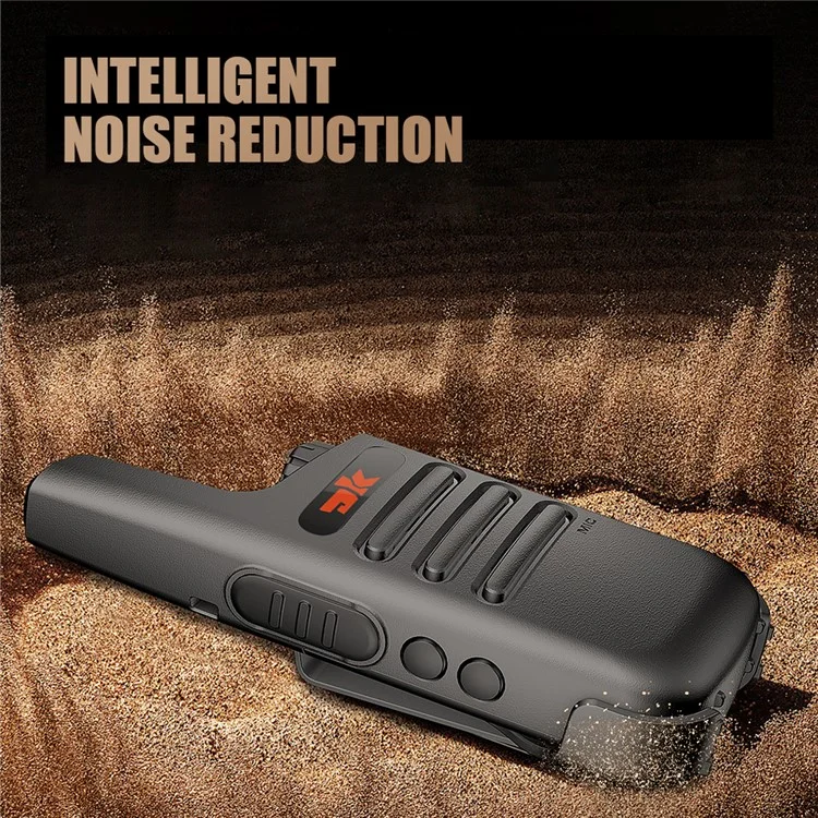 DK F1 2Pcs Portable Mini Handheld Interphone UHF 400-480MHZ Walkie Talkie - Camouflage Green / EU Plug