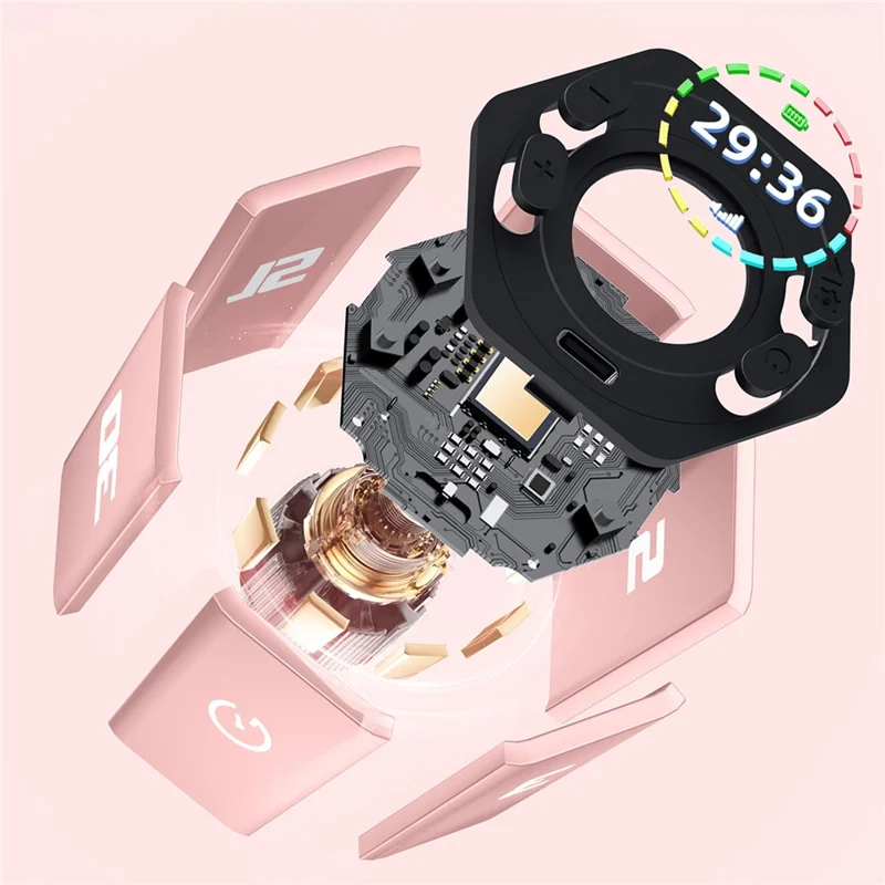 Multi-sided Timer Flip Countdown Alarm Clock Self-discipline Tool Kitchen Cooking Sports Beauty Timing Reminder - Green