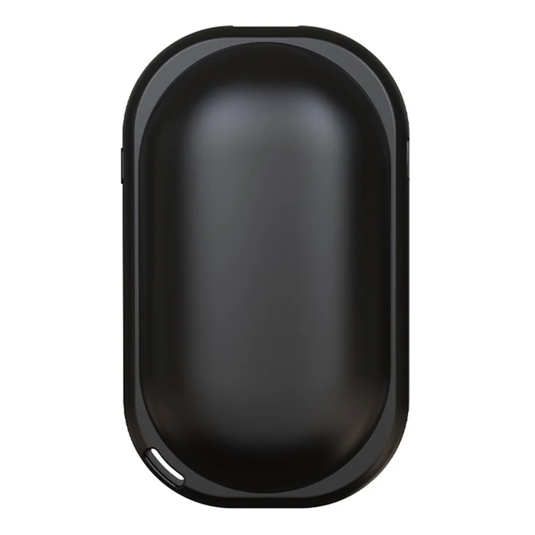 N21 Portable Charcoal Fire Design Winter Electric Hand Warmer Digital Display Phone Power Bank - Black