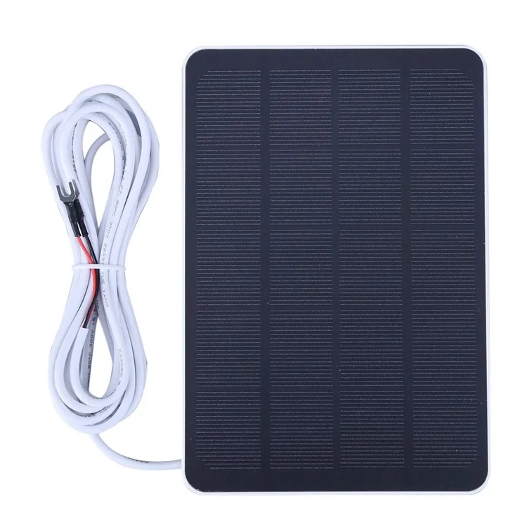 Painel solar de 4W para campainha de vídeo Ring 4 / 3 / 3 Plus / 2 Carregador inteligente de campainha de vigilância - Preto