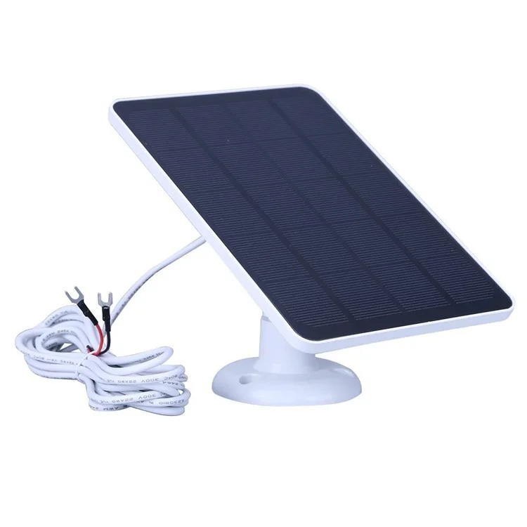 Panel solar de 4W para el timbre de video Ring Video Doorbell 4 / 3 / 3 Plus / 2 Vigilancia Timbre inteligente Cargador - Blanco