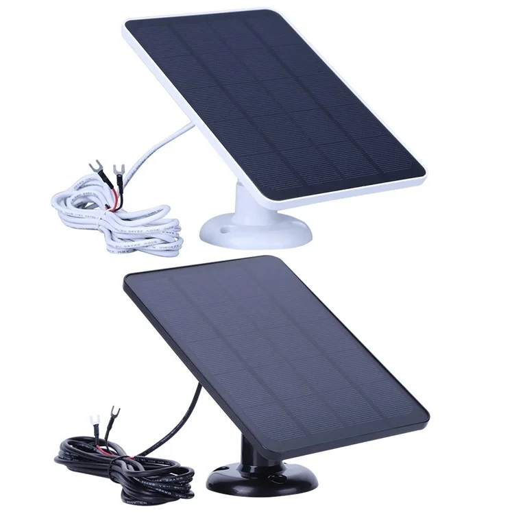 Panel solar de 4W para el timbre de video Ring Video Doorbell 4 / 3 / 3 Plus / 2 Vigilancia Timbre inteligente Cargador - Blanco