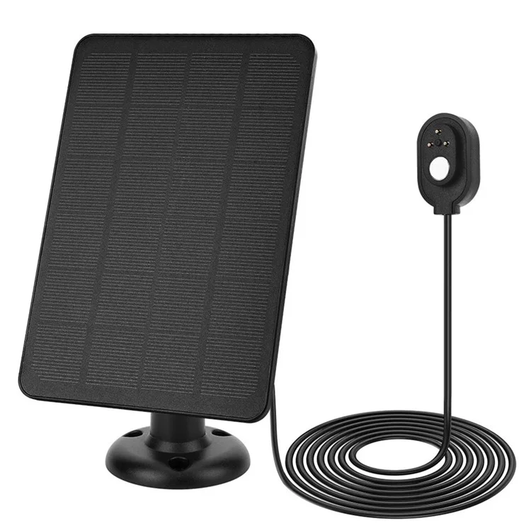 Solar Panel for Arlo Pro 4 / Ultra 2 / Pro 3 / Ultra / Pro 5S Surveillance Camera Charging Panel - Black