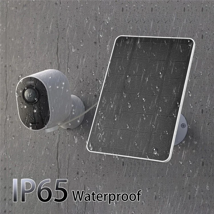 Solar Panel for Arlo Pro 4 / Ultra 2 / Pro 3 / Ultra / Pro 5S Surveillance Camera Charging Panel - Black
