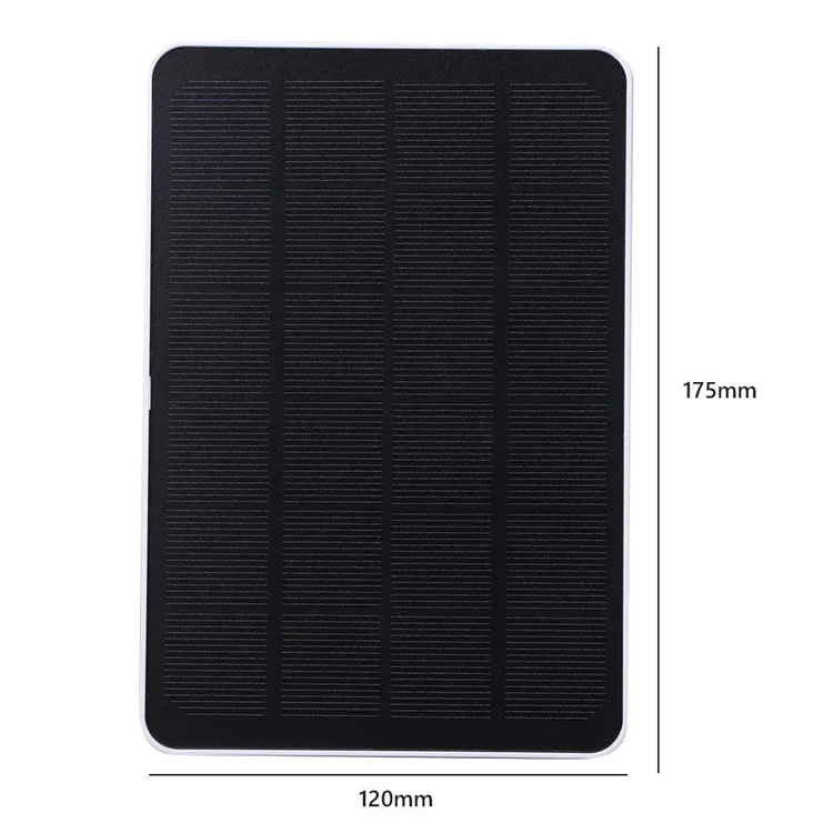 Solar Panel for Arlo Pro 4 / Ultra 2 / Pro 3 / Ultra / Pro 5S Surveillance Camera Charging Panel - Black