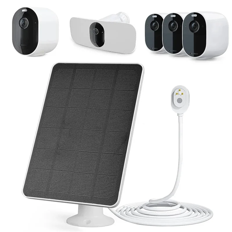 Solar Panel for Arlo Ultra 2 / Pro 3 / Ultra / Pro 5S Surveillance Camera Magnetic Charging Panel - White