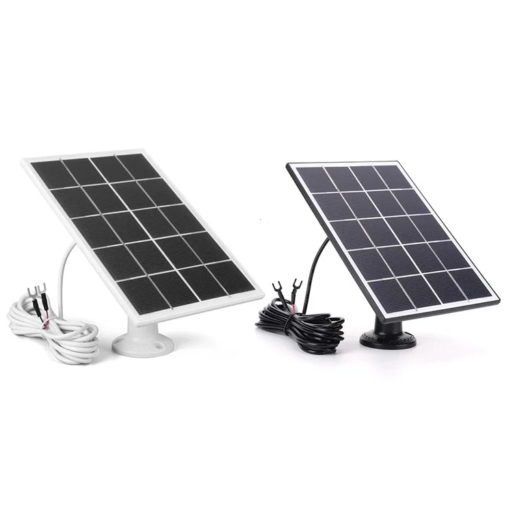 3W Solarpanel für Ring Video Doorbell 4 / 3 / 3 Plus / 2 Überwachung Smart Doorbell Ladegerät - Schwarz