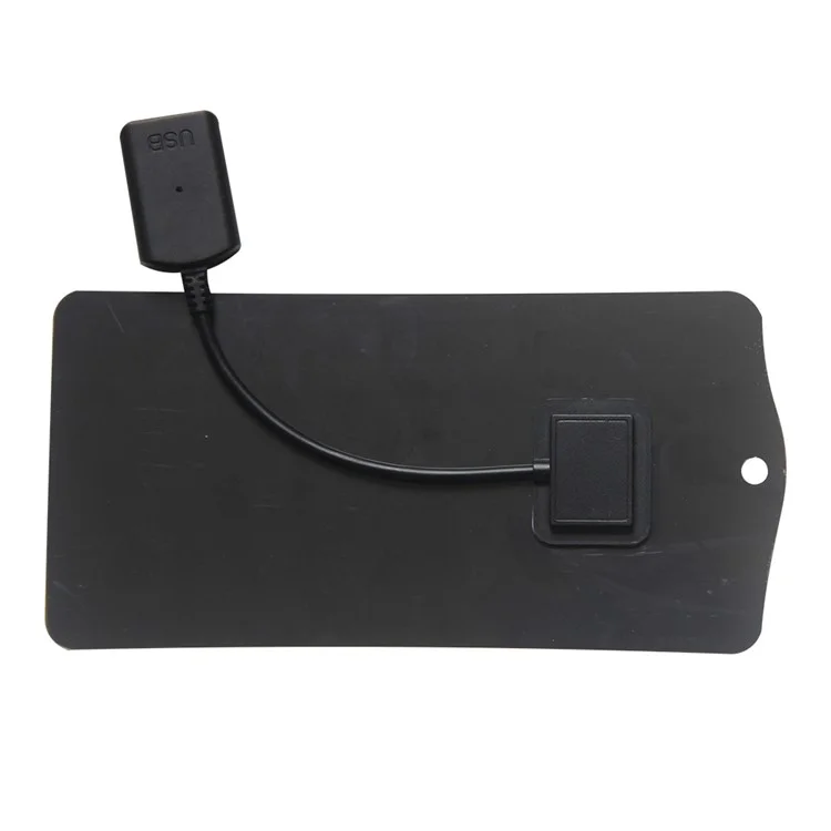 Painel solar de 2,5 W 5 V, carregador de ventilador de telefone com porta de saída USB - Preto