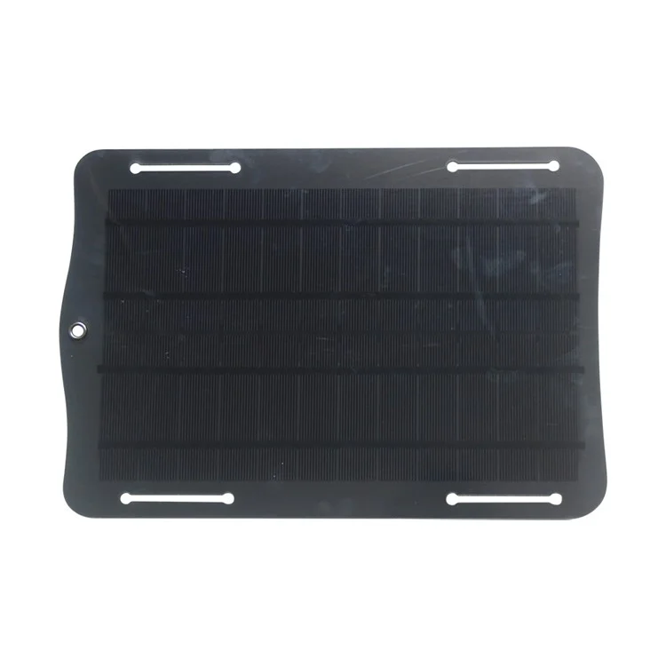 Panneau solaire 10W 5V avec port de sortie USB, ventilateur de téléphone, lampe de poche et chargeur pour l'extérieur