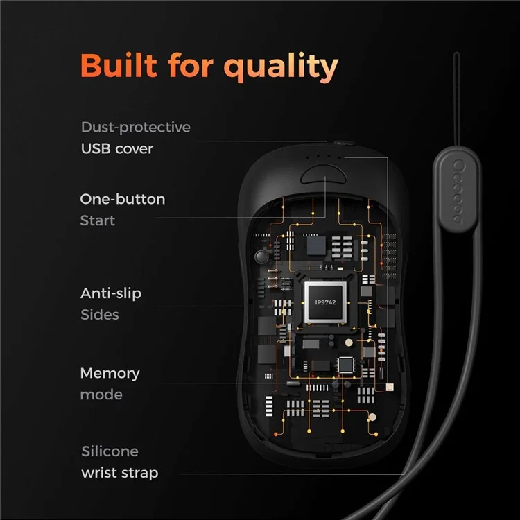 OCOOPA UT3 Pro Magnetic Hand Warmers Rechargeable Power Bank Electric Handwarmers Fast Heating - Black