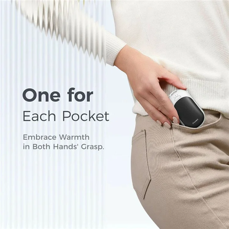 OCOOPA Classic UT3 Lite Hand Warmers Rechargeable Magnetic Electric Handwarmers - Black