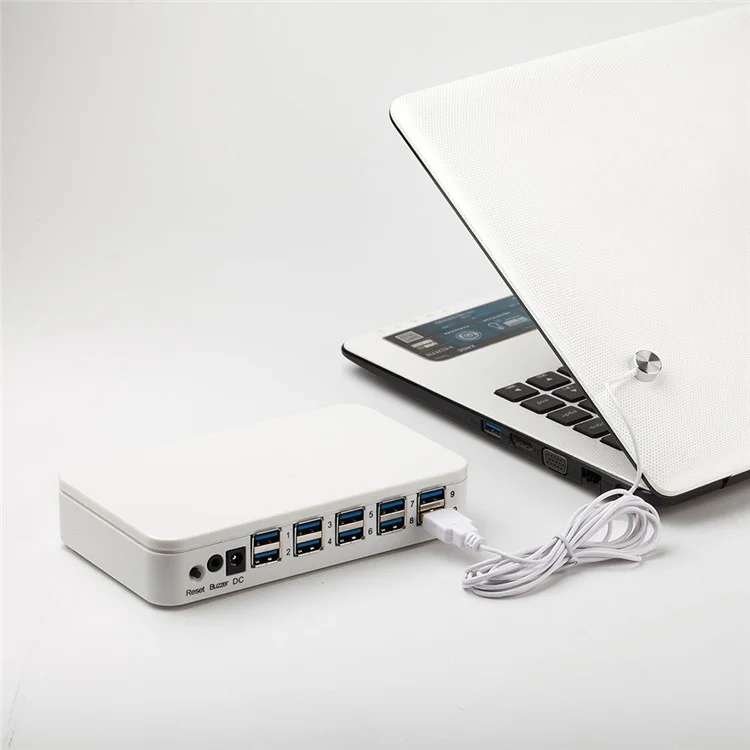 10 Interfaz Portátil Sistema de Alarma Antirrobo Inteligente para Ratón y Teclado - Enchufe de la UE