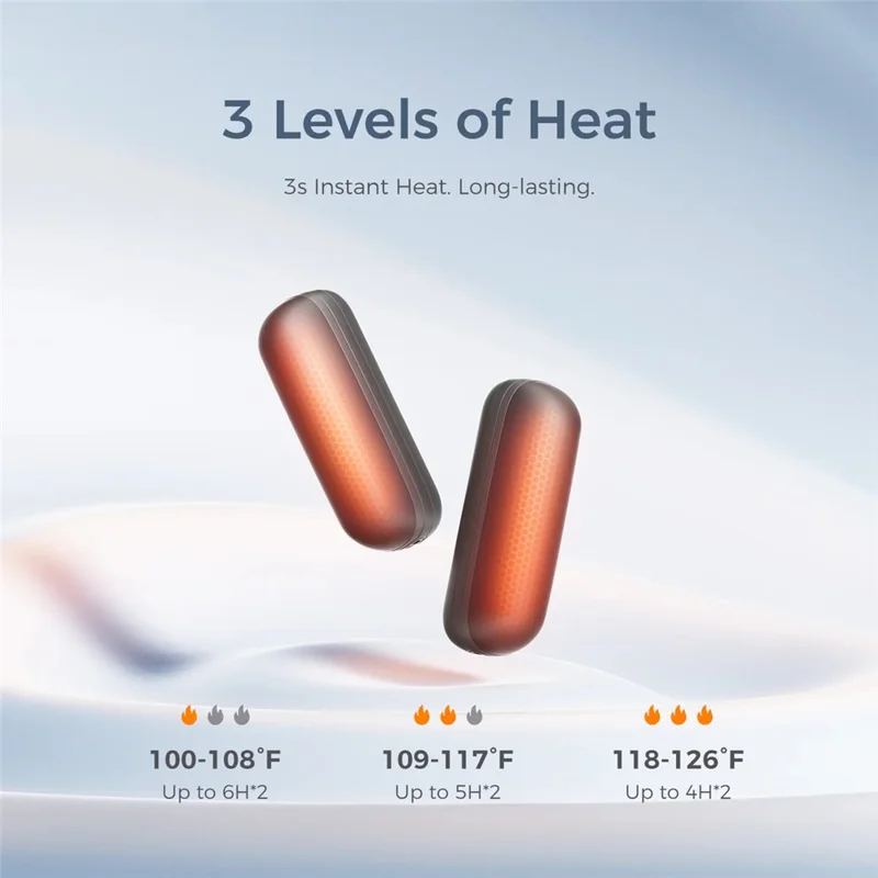 OCOOPA UT2S Mini Hand Warmers 5200mAh Rechargeable Magnetic Electric Handwarmers - Purple