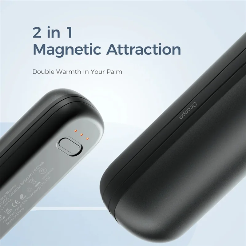 OCOOPA UT2S Mini Hand Warmers 5200mAh Rechargeable Magnetic Electric Handwarmers - Blue