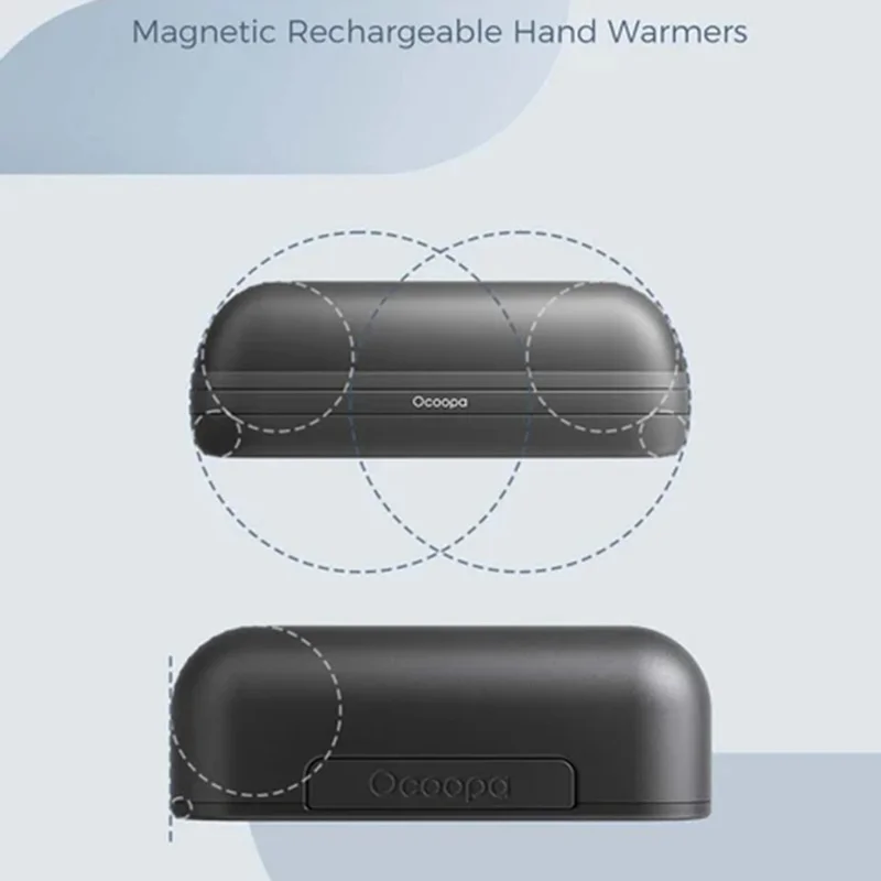 OCOOPA UT2S Mini Hand Warmers 5200mAh Rechargeable Magnetic Electric Handwarmers - Blue
