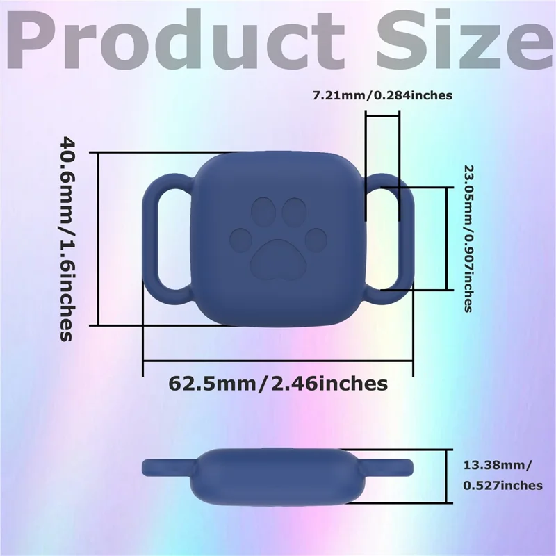 Waterproof Silicone Case for Tile Mate (2024) / (2022) Pet Tracker Protective Cover - Starlight