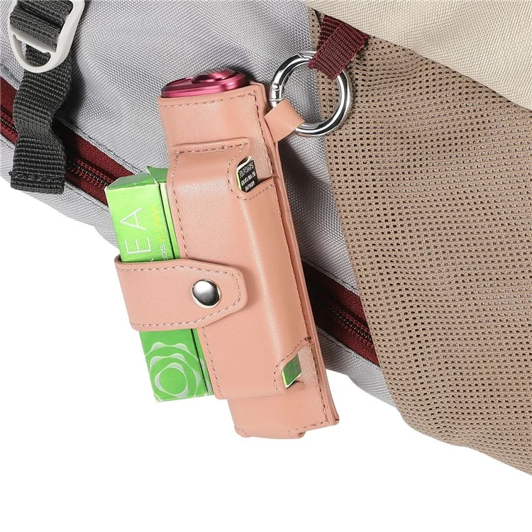 ONE-004 For IQOS Iluma i One / Iluma One Protective Case Leather E-cigarette Storage Bag - Light Pink