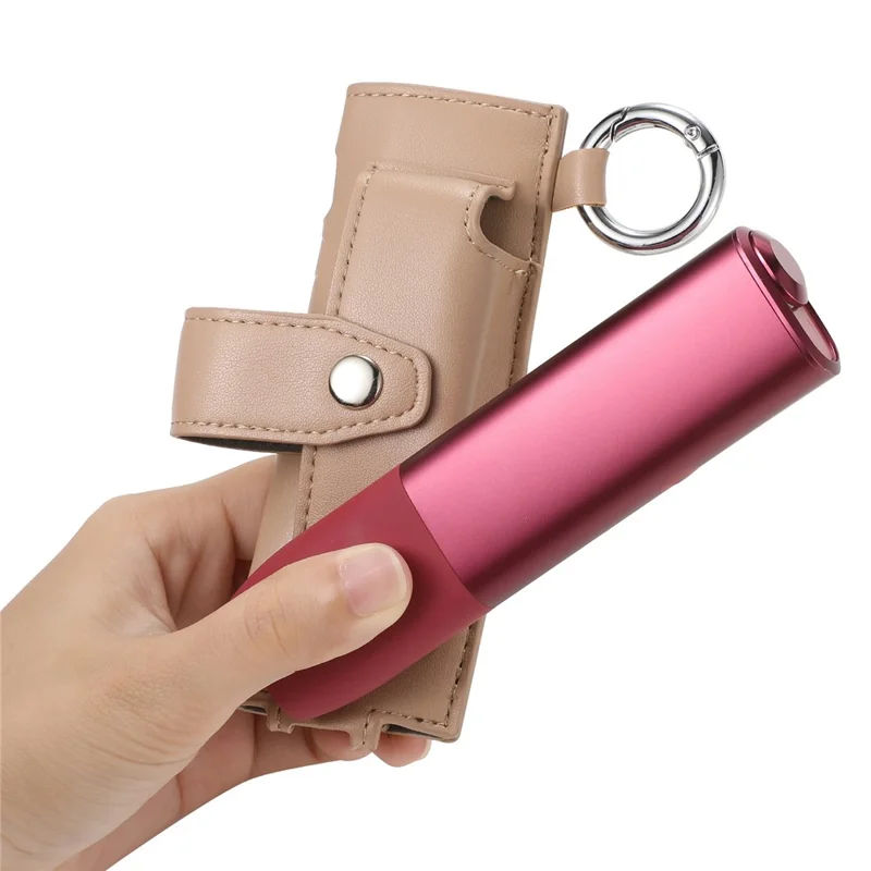 ONE-004 For IQOS Iluma i One / Iluma One Protective Case Leather E-cigarette Storage Bag - Apricot