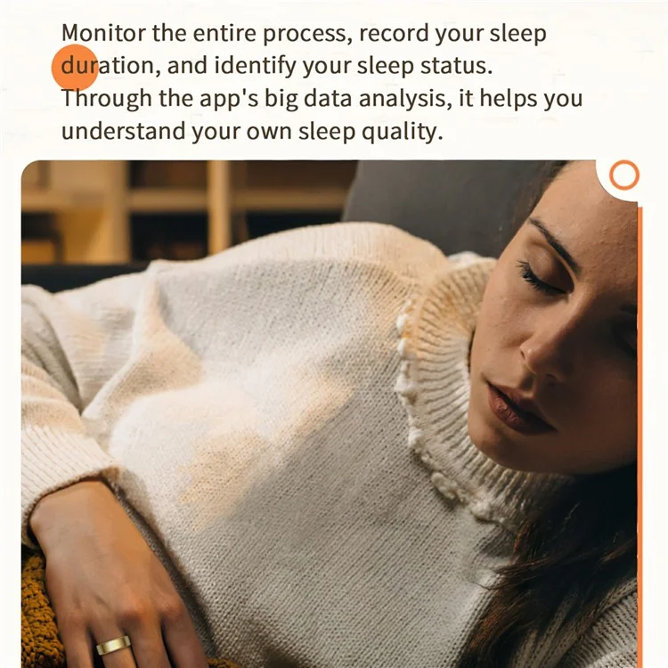 R99 Magnetic Charging Smart Ring with Heart Rate, Blood Oxygen, Sleep Monitoring - Silver  /  21.5mm  /  #12