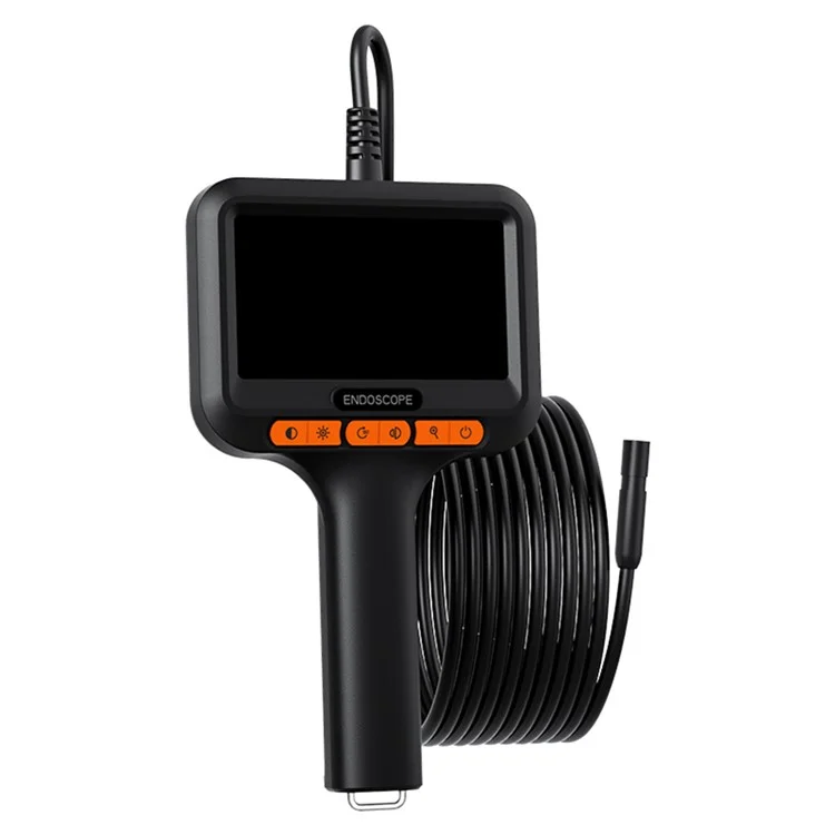T42-AV 8mm Single Lens Endoscope 4.3 Inch IPS Screen 1080P HD Handheld Inspection Camera - 5m Wire