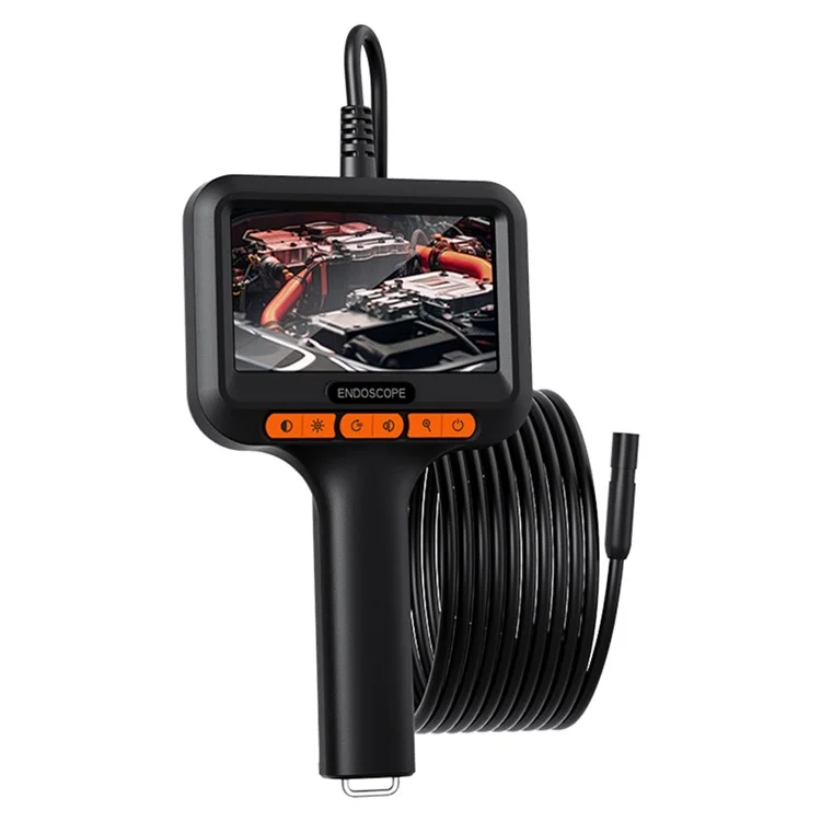 T42-AV 8mm Single Lens Endoscope 4.3 Inch IPS Screen 1080P HD Handheld Inspection Camera - 50m Wire