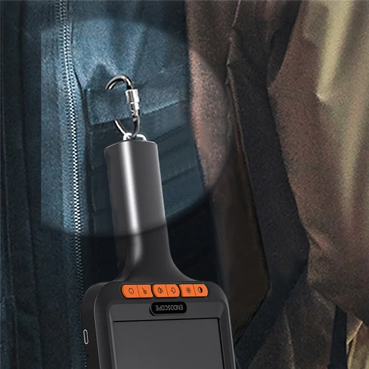 T42-AV 8mm Single Lens Endoscope 4.3 Inch IPS Screen 1080P HD Handheld Inspection Camera - 50m Wire