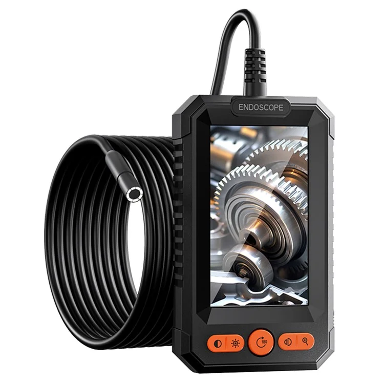 T40-AV 8mm Single Lens Endoscope 4.3 Inch IPS Screen 1080P HD Handheld Inspection Camera - 10m Wire