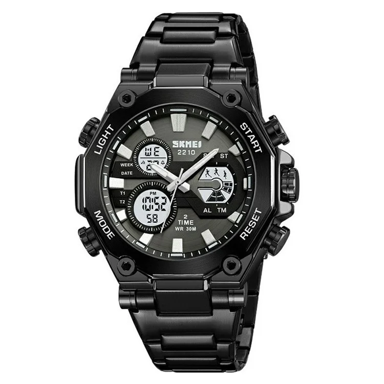 SKMEI 2210 Casual Electronic Watch Digital Display Luminous Wrist Watch - Black