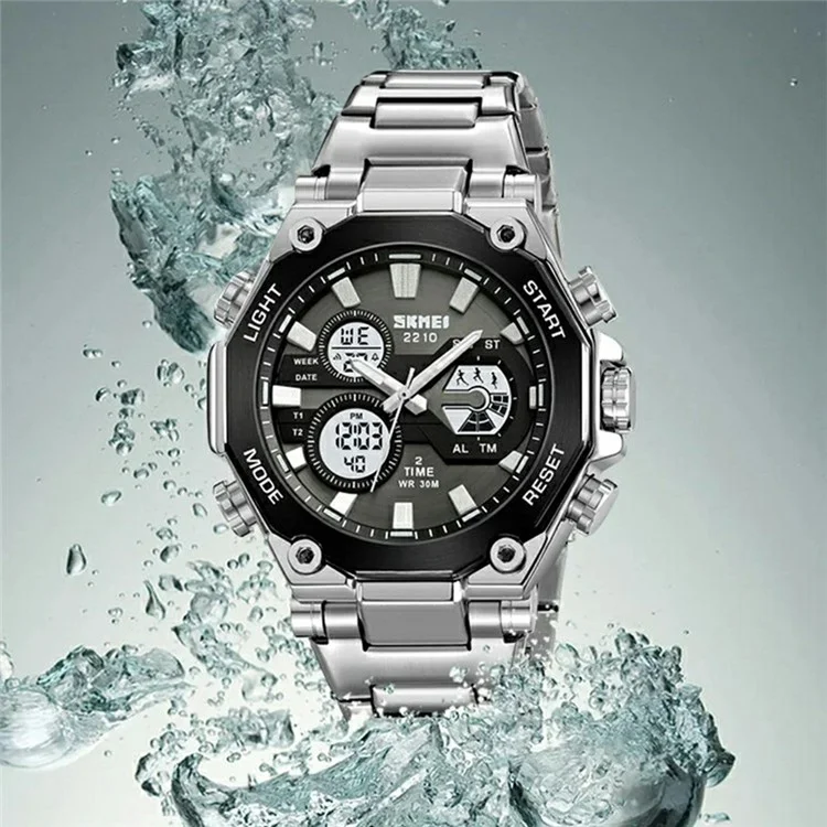 SKMEI 2210 Casual Electronic Watch Digital Display Luminous Wrist Watch - Black
