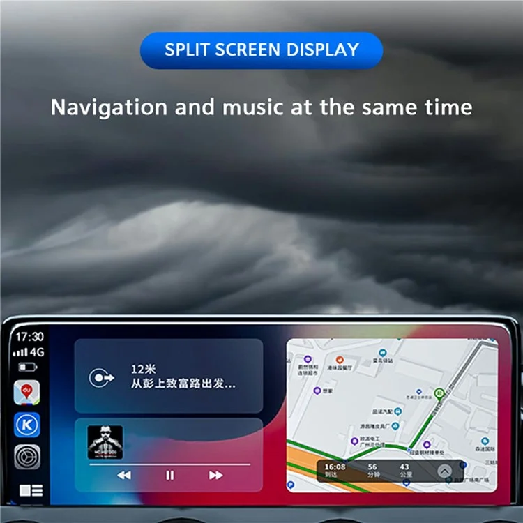 BY960L Carplay / Adaptador de Dongle inalámbrico a Automóvil Inteligente Android Auto