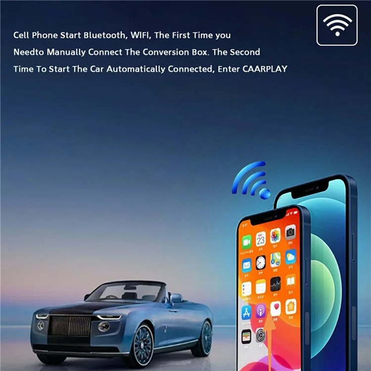 BY960L Carplay / Adaptador de Dongle inalámbrico a Automóvil Inteligente Android Auto
