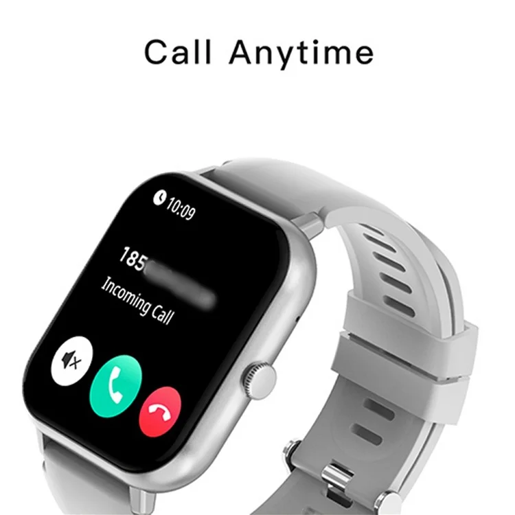 Montre connectée BOZLUN B56 de 1,83 pouces avec surveillance du sommeil et de la santé, appel Bluetooth et fonctions sportives - Noir