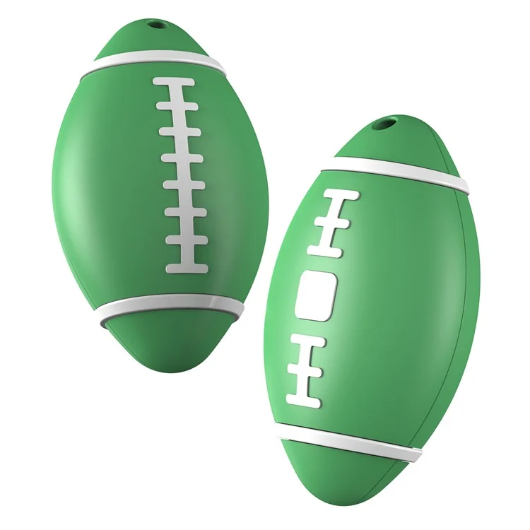 Rugby Shape Anti-Lost Mini Global Locator Smart GPS Tracker Works with Apple Find My - Green