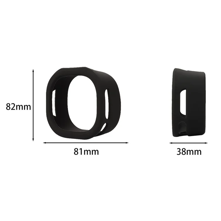 2 piezas para Sony ULT Field 1 Funda de silicona para altavoz Bluetooth Cubierta protectora - Negro