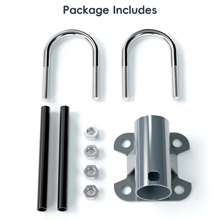 Adaptador de tubería con abrazadera en U para el kit de montaje de satélite Starlink V2 para barcos de recreo