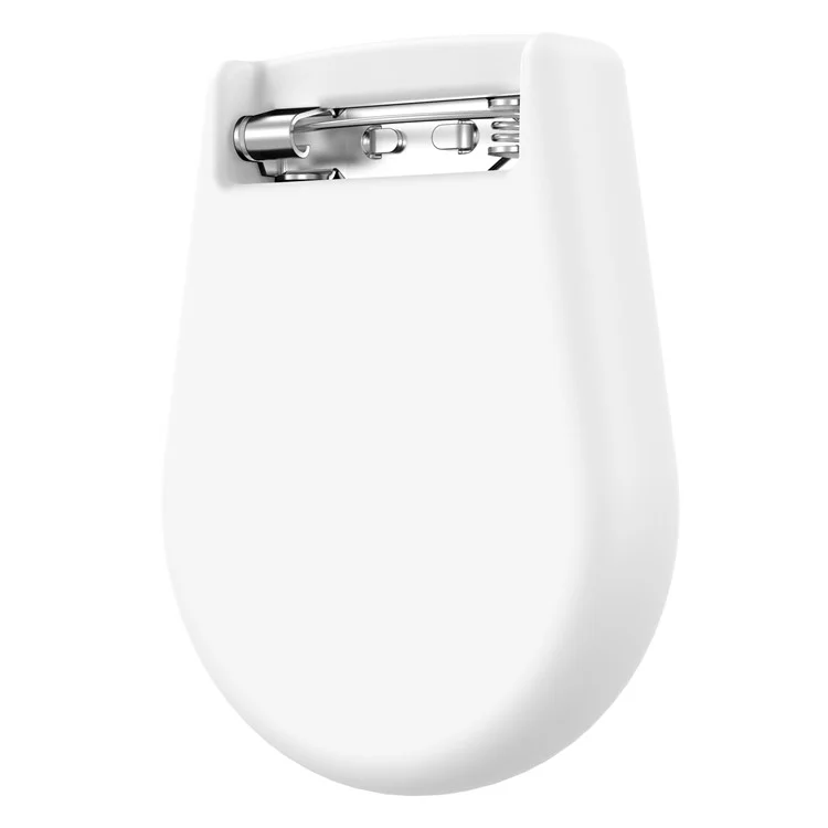 Funda de silicona para Apple AirTag con broche de seguridad y soporte para rastreador para niños y ancianos - Blanco