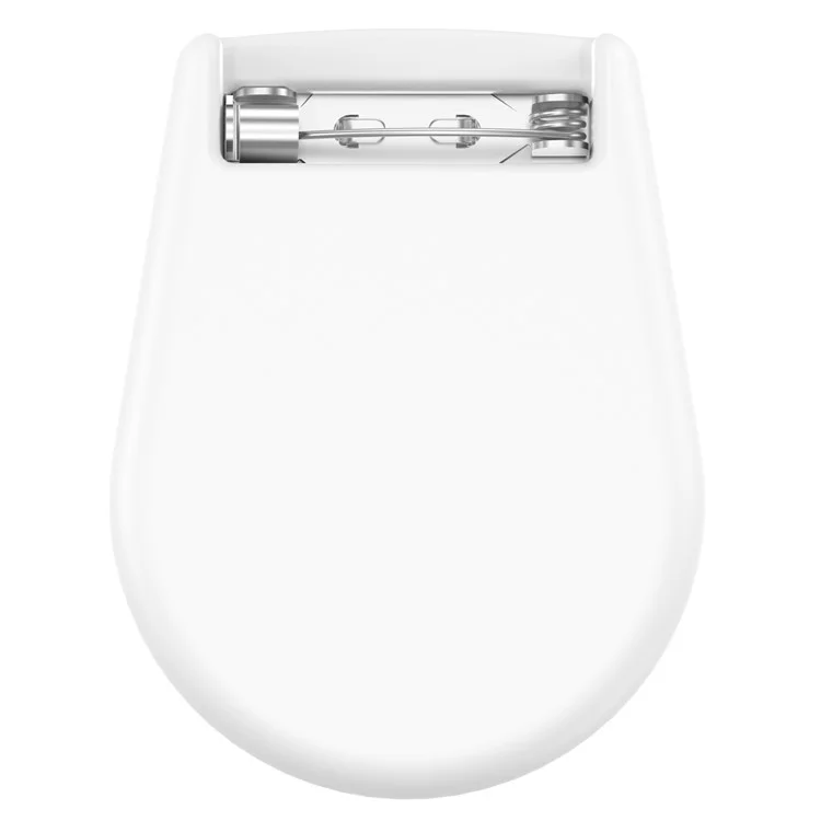 Funda de silicona para Apple AirTag con broche de seguridad y soporte para rastreador para niños y ancianos - Blanco