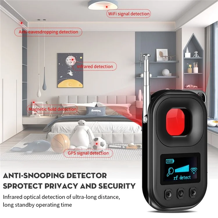 T03 Camera Detector Scanner Anti-Peep Eavesdropping Anti-Monitoring Signal Detector