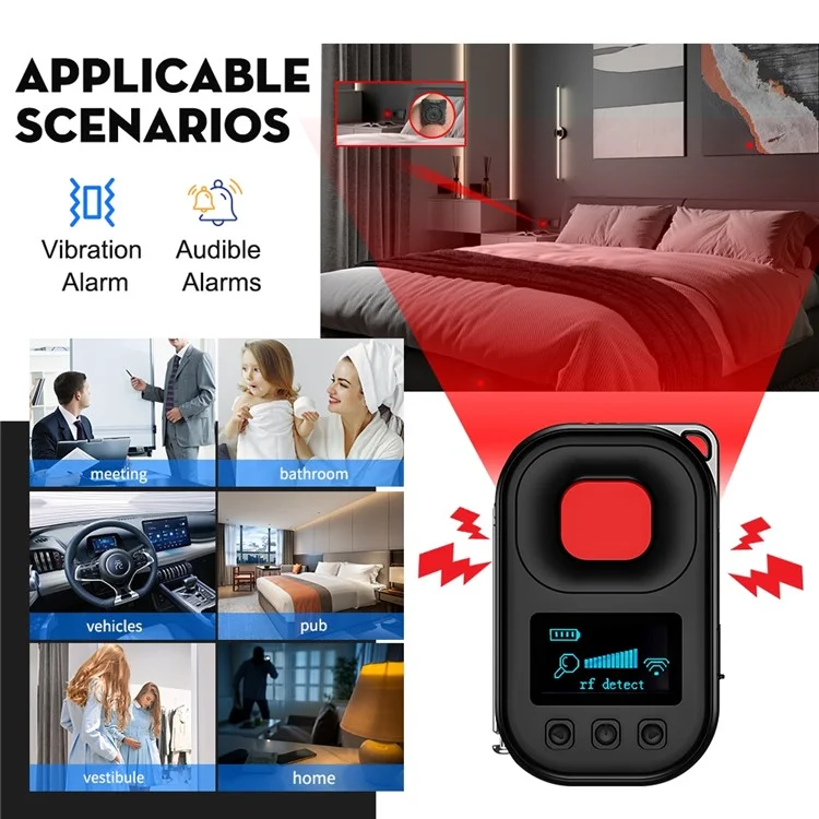 T03 Camera Detector Scanner Anti-Peep Eavesdropping Anti-Monitoring Signal Detector