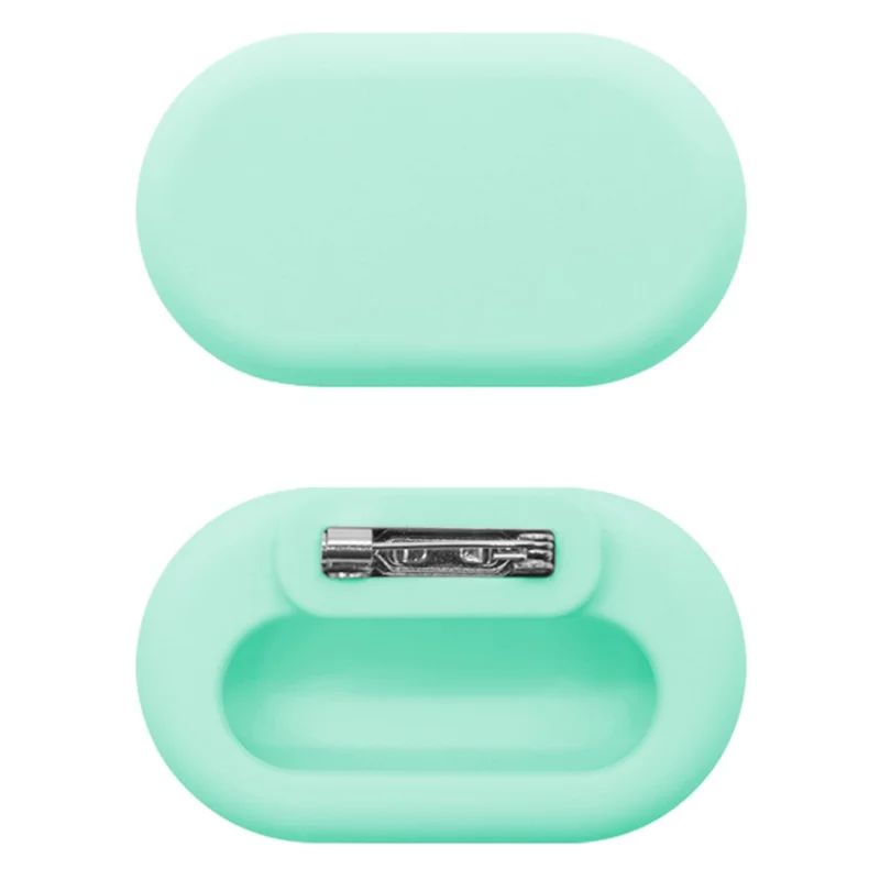 For Samsung Galaxy SmartTag2 Silicone Case with Safety Pin Tracker Holder Cover - Mint Green