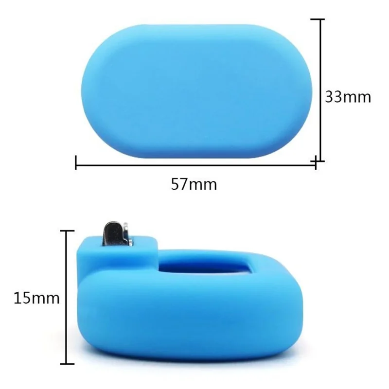 For Samsung Galaxy SmartTag2 Silicone Case with Safety Pin Tracker Holder Cover - Mint Green